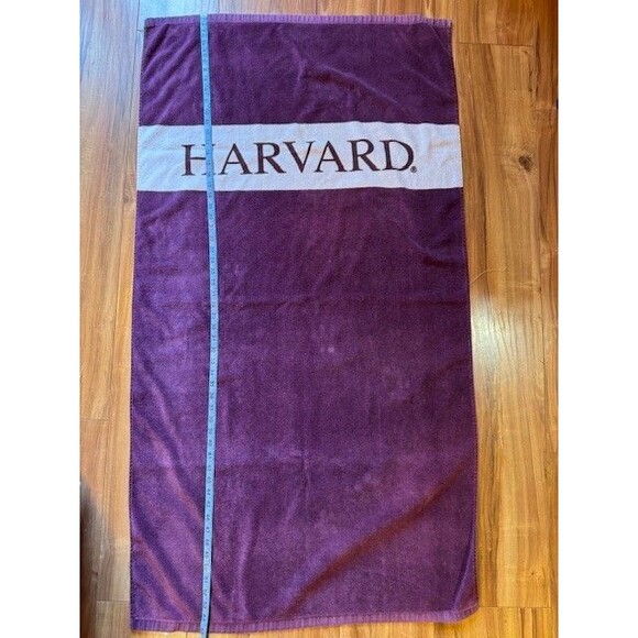 Vintage Harvard University‎ Purple & White Beach Duds Towel 55 x 30 EUC - Picture 5 of 8